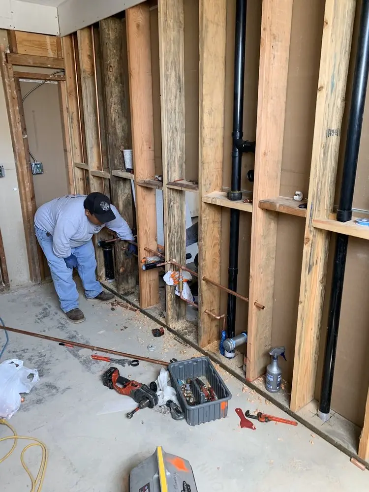 Commercial rough-in plumbing for Water Heater Replacement in Sterling Ranch